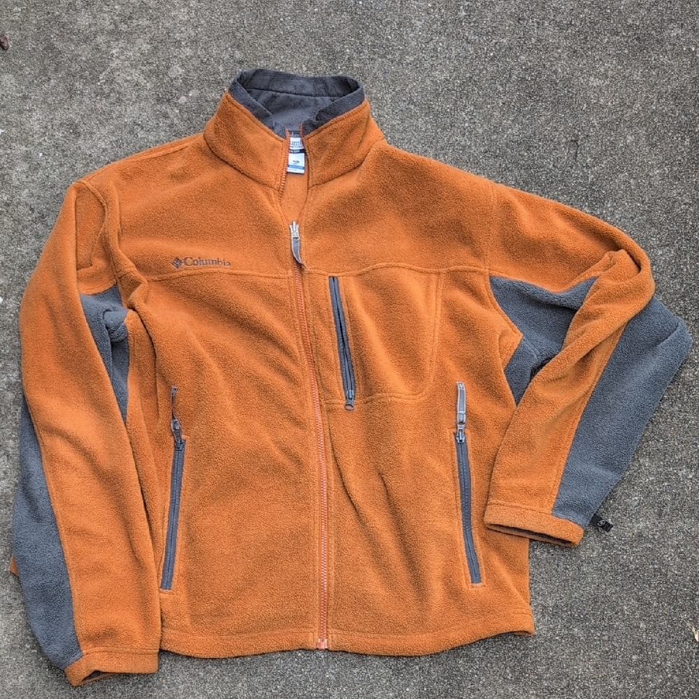 Columbia Men's Performance Jacket in Orange and Gray